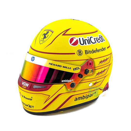 Miniature 1:2 Casque Lewis Hamilton Scuderia Ferrari 2025