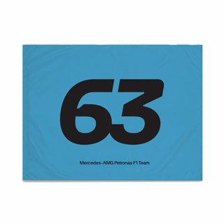 Drapeau de George Russell Mercedes AMG F1 2024