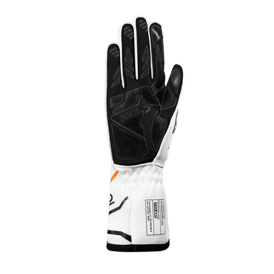Gants de karting FIA Sparco K-TIDE+ 8877-2022 blanc-orange