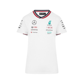 T-shirt femme blanc Mercedes AMG F1 Team