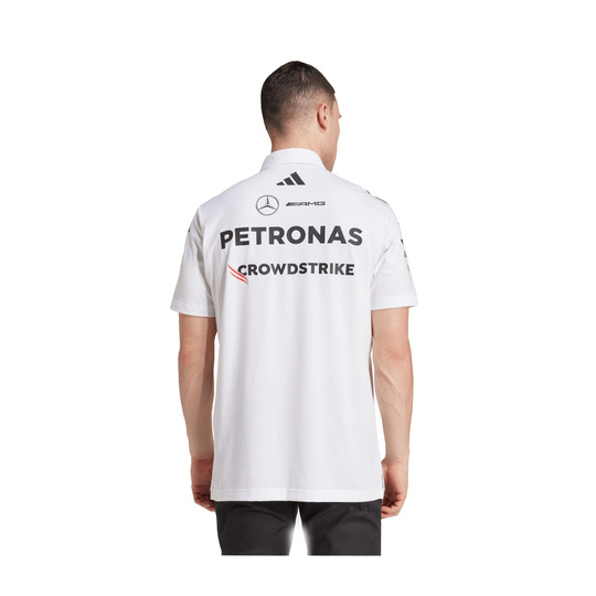 Polo homme Team Mercedes AMG F1 2025 blanc