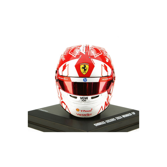 Miniature 1:5 Casque Charles Leclerc Monaco GP Scuderia Ferrari