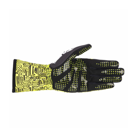 Gants de karting Alpinestars TECH-1 K RACE V2 VERTICAL jaune