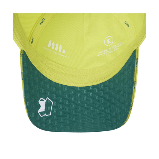 Casquette de baseball Patch Alonso Kimoa Aston Martin F1 2024 citron vert