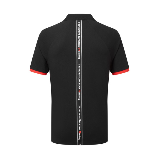 Polo homme GR Logo Toyota Gazoo Racing noir