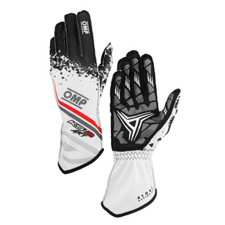 Gants de karting OMP KS-2 ART my2025 blancs
