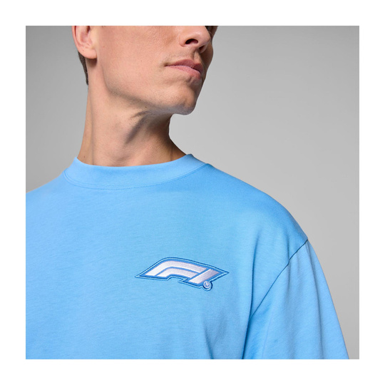 T-Shirt Homme Heritage Logo bleu Formula 1 2025