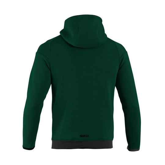 Sweat-shirt à capuche homme Sparco Full Zip MY25 vert