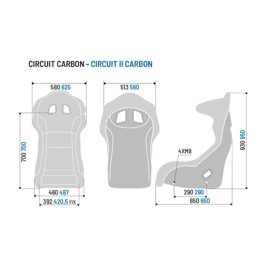Baquet FIA Sparco CIRCUIT II CARBON