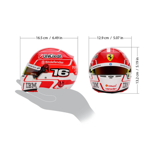 Miniature 1:2 Casque Charles Leclerc Scuderia Ferrari 2025