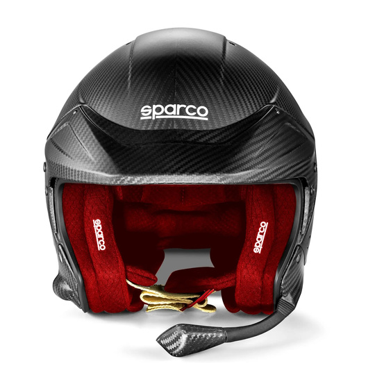 Casque FIA Jet Sparco Flux RJ-i CARBON rouge 