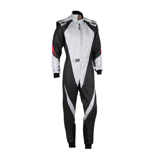 Combinaison karting enfant FIA OMP KS-3X 8877-2022 noir-gris
