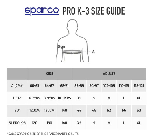 Gilet de protection Sparco SJ PRO K-3 MY25 noir-jaune
