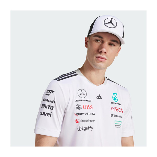 Casquette homme Star Trucker Mercedes AMG F1 2025 blanc