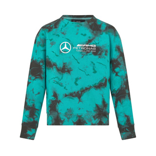 Sweat-shirt Tie Dye à col rond pour hommes Mercedes AMG F1 2024