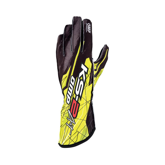 Gants de karting OMP KS-2 ART jaunes