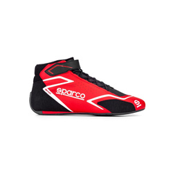 Chaussures de course Sparco SKID rouges (approbation FIA)