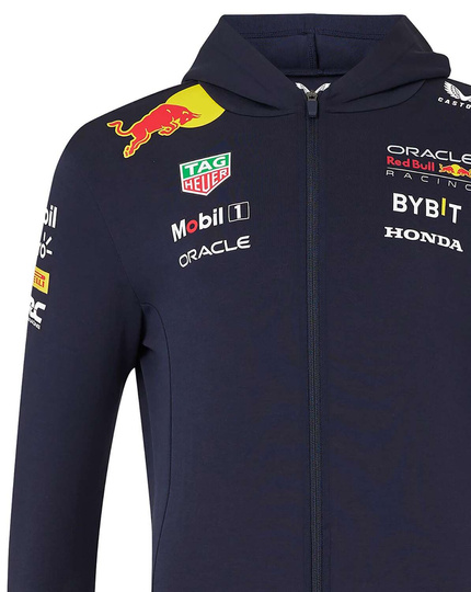 Sweat à capuche Full Zip Red Bull Racing 2024 pour hommes