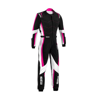 Combinaison karting FIA pour femme Sparco KERB noir/rose