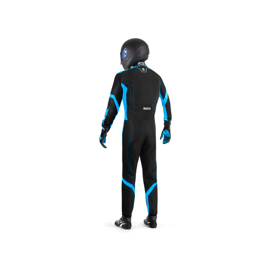 Combinaison enfant karting FIA Sparco THUNDER noir/bleu