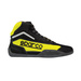 Chaussures de karting Sparco GAMMA KG-4 noir/jaune (approbation CIK)