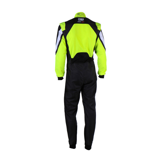 Combinaison karting FIA OMP KS-3X 8877-2022 noir-jaune