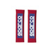 Housses ceinture de sécurité Sparco 3" rouges