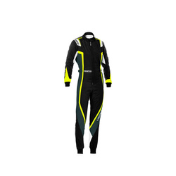 Ensemble de karting femme Sparco KERB MY20 noir-jaune(CIK-FIA)