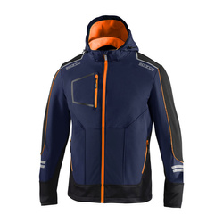 Softshell Sparco TECH bleu marine/orange