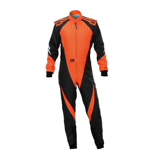 Combinaison karting enfant FIA OMP KS-3X 8877-2022 noir-orange