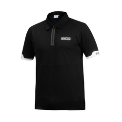 Polo homme Sparco Zip MY22 noir