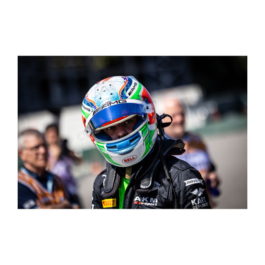 Miniature 1:5 Casque Kimi Antonelli Mercedes AMG F1 2025