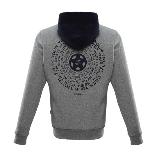 Sweat à capuche Seek Your Truth Ayrton Senna F1 2025 pour hommes