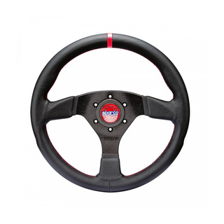 Volant Sparco R383 CHAMPION noir-rouge