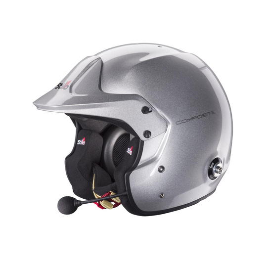 Casque FIA Jet STILO Venti TROPHY PLUS argent