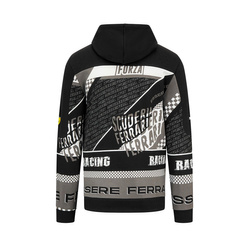 Sweatshirt Hoodie Graphic Black Ferrari F1 pour homme