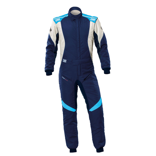 Combinaison FIA OMP FIRST EVO MY25 bleu marine-blanc