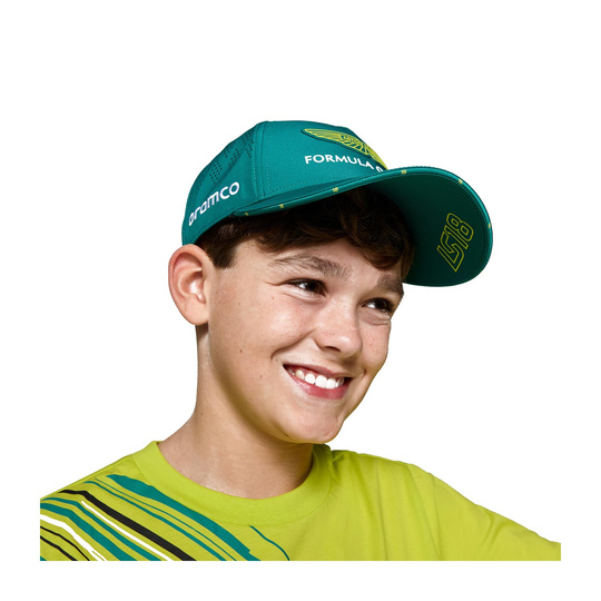 Casquette baseball enfant Stroll Team Aston Martin F1 2025 vert