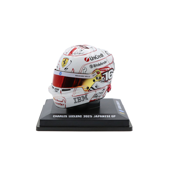 Miniature 1:5 Casque Charles Leclerc Japan GP Scuderia Ferrari
