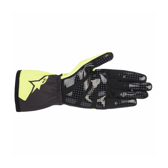 Gants de karting Alpinestars TECH-1 K RACE V2 CORPORATE gris-jaune