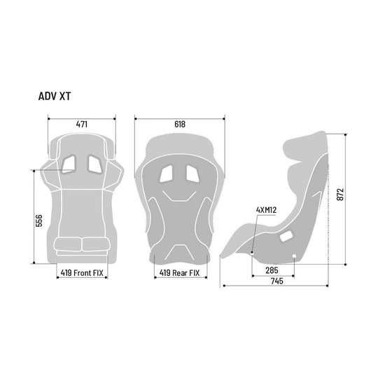 Baquet FIA Sparco ADV-XT MY22