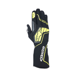 Gants de course Alpinestars Tech-1 KX V4 Noir-jaune (FIA)