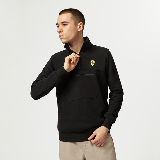 Sweatshirt 1/4 Zip Black Ferrari F1 2024 pour homme