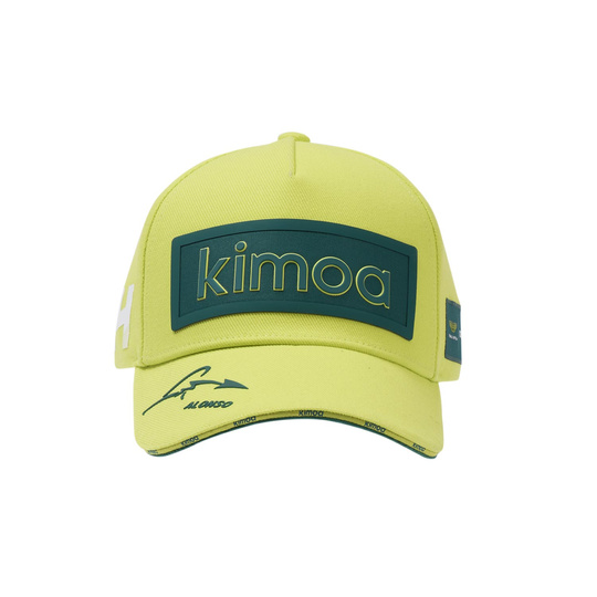 Casquette de baseball Patch Alonso Kimoa Aston Martin F1 2024 citron vert