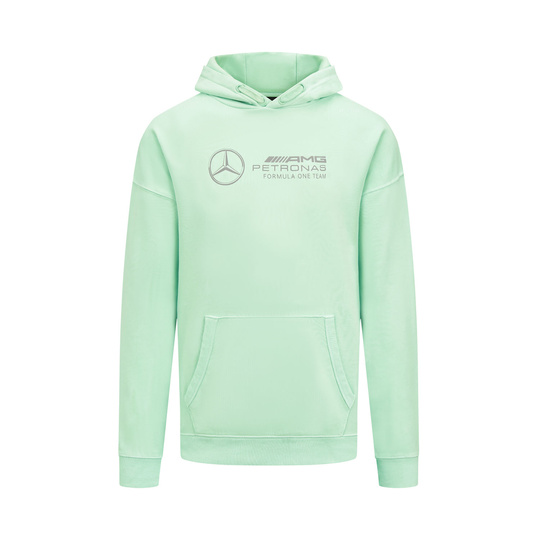 Sweat capuche Retro Hoodie Mint Mercedes AMG F1 