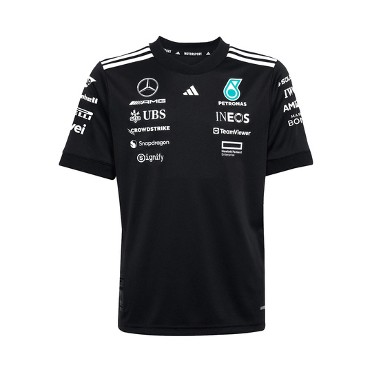T-shirt enfant Team Mercedes AMG F1 2025 noir