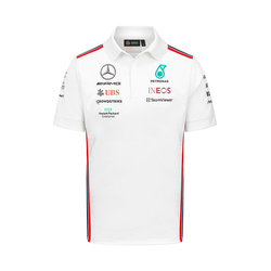 Polo homme Team blanc Mercedes AMG F1 